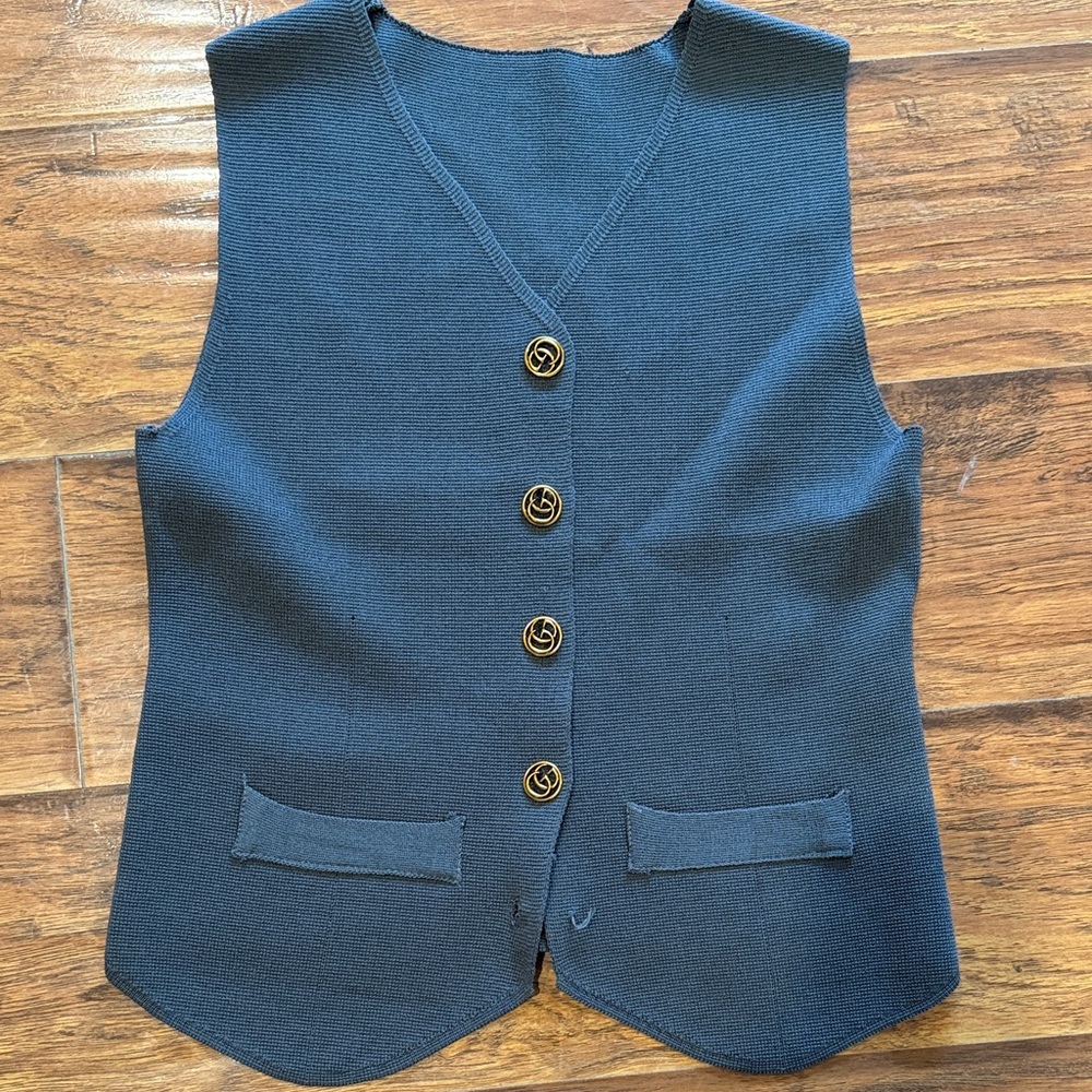 Gucci Gray Buttoned Vest